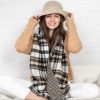 Charter Club Reversible Black Houndstooth to Plaid Wrap - Image 2