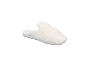 Charter Club Women's Faux-Sherpa White Slippers
