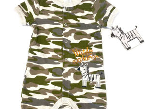 CJP Little Explorer Baby Boy Romper Camouflage Print
