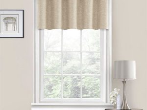 Design Solutions Top Treatment Quinn 1 Linen Window Valance