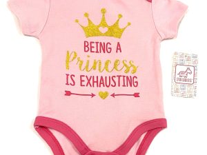 Swiggles Pink Baby Onesie Being A Princess Is Exhausting