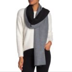 Calvin Klein Double Faced Blanket Scarf Grey