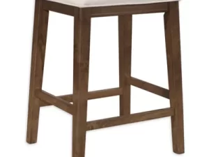Bee & Willow Backless Saddle Counter Stool in Walnut