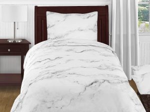Simply Essential Garment Washed 2-Piece Twin/Twin XL Duvet Cover Set in Marble