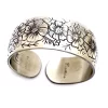 Vintage Kirk Stieff Cosmos Pewter Floral Cuff Bracelet Flower of Month October - Image 3