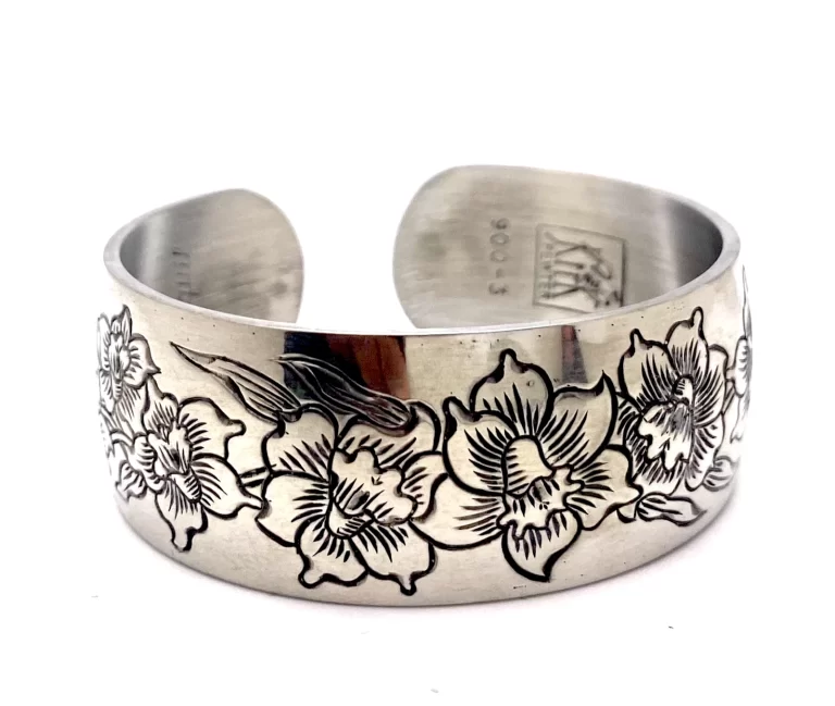 Kirk Stieff Flower of the Month Cuff  Bracelet