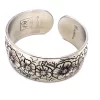 Vintage Kirk Stieff Cosmos Pewter Floral Cuff Bracelet Flower of Month October - Image 2