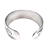 Vintage Kirk Stieff Larkspur Pewter Floral Cuff Bracelet Flower of Month July - Image 4
