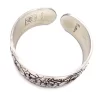 Vintage Kirk Stieff Cosmos Pewter Floral Cuff Bracelet Flower of Month October - Image 4