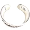 Vintage Kirk Stieff Larkspur Pewter Floral Cuff Bracelet Flower of Month July - Image 5
