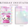 Pink Kitty Cake Theme Birthday Party Invitation Editable Canva Template - Image 3
