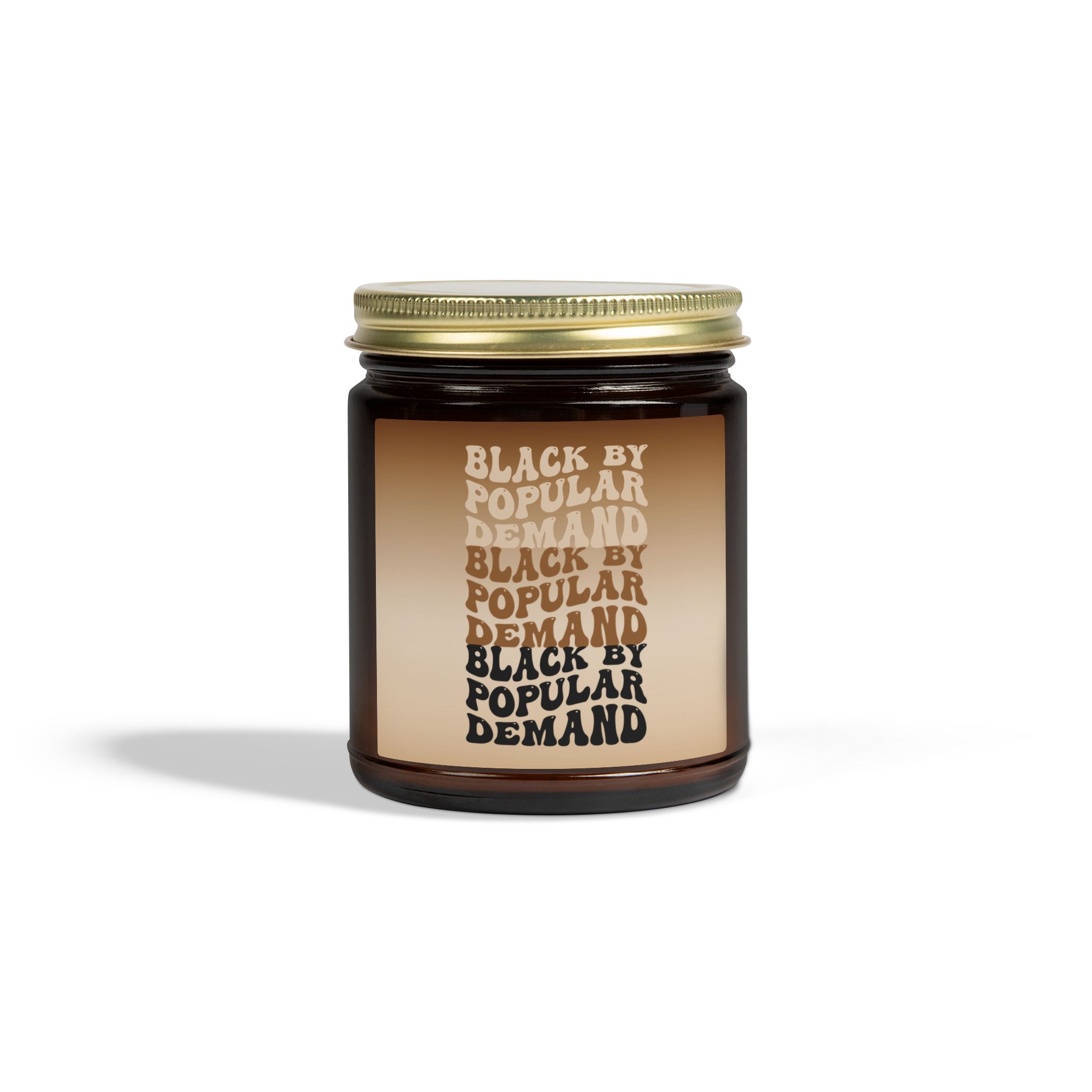 “black by popular demand" scented amber candle celebrate black history “black by popular demand" scented amber candle celebrate black history