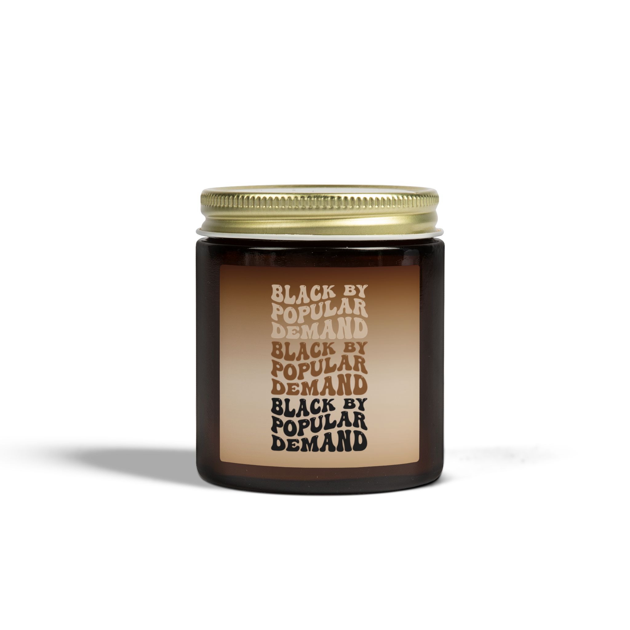 “black by popular demand" scented amber candle celebrate black history “black by popular demand" scented amber candle celebrate black history